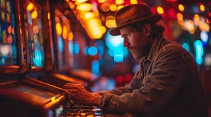 Kontrol permainan mobile Big Bass Bonanza dengan tombol putar dan pengatur taruhan